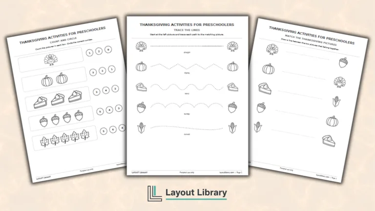 Featured Image - Free Printable Thanksgiving Activities for Preschoolers