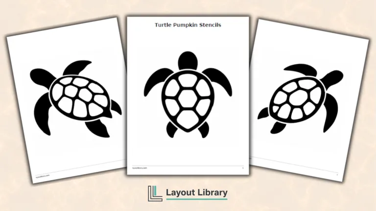 Free Printable Turtle Pumpkin Stencils