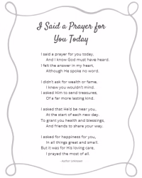 i said a prayer for you today printable - screenshot 4