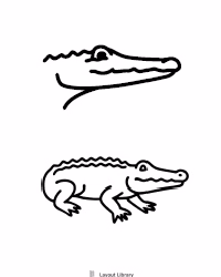 Free Printable Alligator Template Screenshot 1