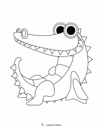 Free Printable Alligator Template Screenshot 2