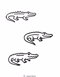Free Printable Alligator Template Screenshot 3