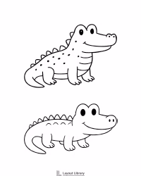 Free Printable Alligator Template Screenshot 4