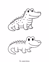 Free Printable Alligator Template Screenshot 4