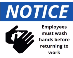 Free Printable Employees Must Wash Hands Sign Screenshot 1