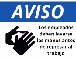 Free Printable Employees Must Wash Hands Sign Screenshot 2