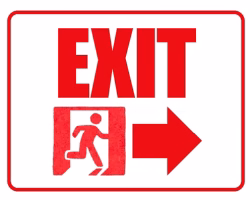 Free Printable Enter and Exit Signs Screenshot 2