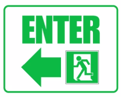 Free Printable Enter and Exit Signs Screenshot 3