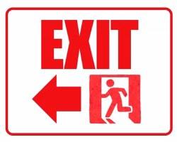 Free Printable Enter and Exit Signs Screenshot 4