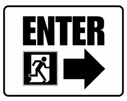 Free Printable Enter and Exit Signs Screenshot 5