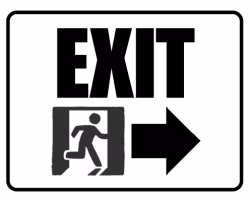 Free Printable Enter and Exit Signs Screenshot 6