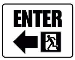 Free Printable Enter and Exit Signs Screenshot 7