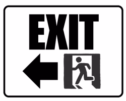 Free Printable Enter and Exit Signs Screenshot 8