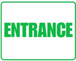 Free Printable Entrance Sign Screenshot 1