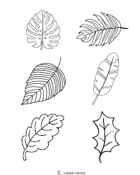 Free Printable Tropical Leaf Stencil Screenshot 7