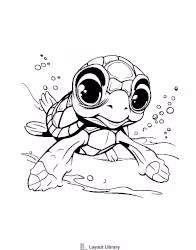 Free Printable Turtle Template Screenshot 10