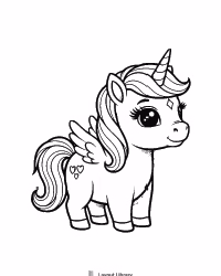 Free Printable Unicorn Template Screenshot 1