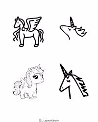 Free Printable Unicorn Template Screenshot 6