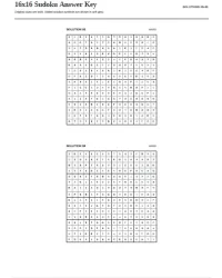Free Printable 16x16 Sudoku Screenshot 9