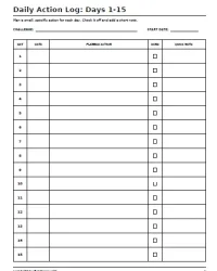 Free Printable 30-Day Challenge Calendar Screenshot 2