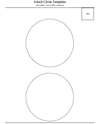 Free Printable 4-Inch Circle Template Screenshot 1