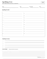 Free Printable 6th Grade Spelling Words Screenshot 8