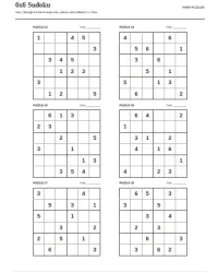 Free Printable 6x6 Sudoku Screenshot 3