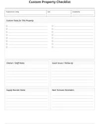 Free Printable Airbnb Checklist Screenshot 5