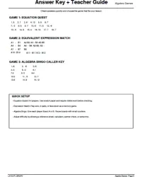 Free Printable Algebra Games Screenshot 5
