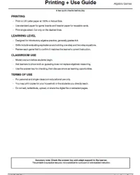 Free Printable Algebra Games Screenshot 6