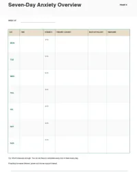 Free Printable Anxiety Tracker Screenshot 3