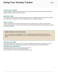 Free Printable Anxiety Tracker Screenshot 5
