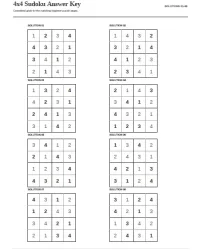 Free Printable Beginner 4x4 Sudoku Screenshot 5