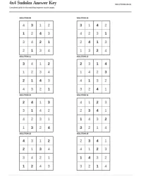 Free Printable Beginner 4x4 Sudoku Screenshot 6