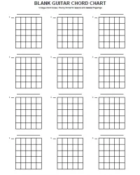 Free Printable Blank Guitar Chord Chart Screenshot 1