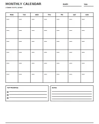 Free Printable Bullet Journal Monthly Calendar Screenshot 2