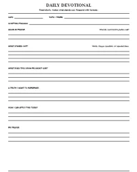 Free Printable Devotional Worksheets Screenshot 1