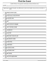 Free Printable Find the Guest Game Screenshot 1