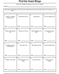 Free Printable Find the Guest Game Screenshot 3