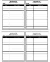 Free Printable Geocache Logs Screenshot 3