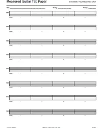 Free Printable Guitar Tab Paper Screenshot 3
