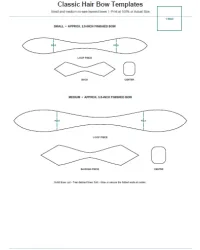 Free Printable Hair Bow Templates Screenshot 1