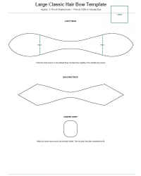 Free Printable Hair Bow Templates Screenshot 2