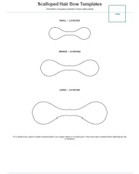 Free Printable Hair Bow Templates Screenshot 4