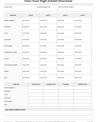 Free Printable High School Curriculum Planner Screenshot 2