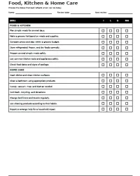Free Printable Independent Living Skills Checklist Screenshot 2