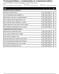 Free Printable Independent Living Skills Checklist Screenshot 4