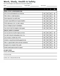 Free Printable Independent Living Skills Checklist Screenshot 5