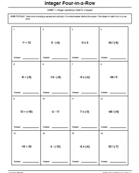 Free Printable Middle School Math Games Screenshot 1