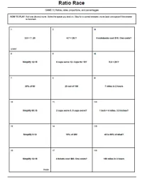 Free Printable Middle School Math Games Screenshot 3